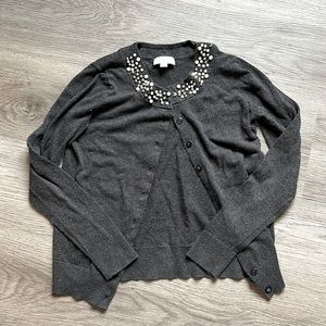 THE LOFT Pearl Button up cardigan.